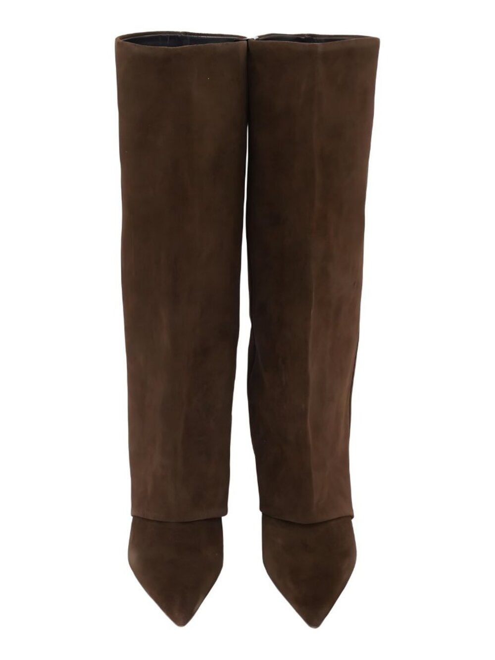 Steve Madden Luca Knee-High Chestnut Suede 2-inch Kitten Heel Boots 7M - Picture 5 of 6